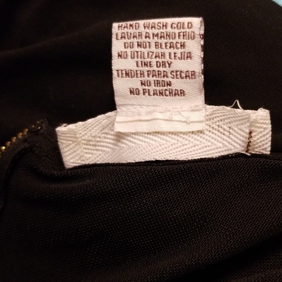 SANS SOUCI embroidered black mesh high-low dress - Picture 7 of 8